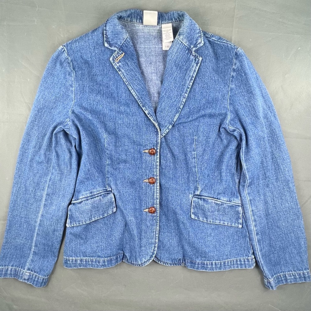 Womens Emma James Blue Denim Jacket Size 10
